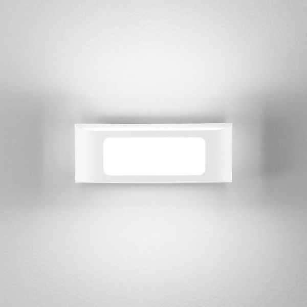 LED-Außenwandlampe DESERT, weiß, Breite 25 cm, Metall günstig online kaufen