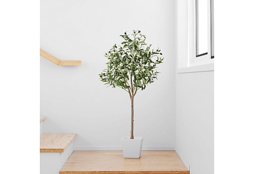 Kunstbaum Künstlicher Olivenbaum, Kunstpflanze Olivenbaum künstlich Olive, günstig online kaufen