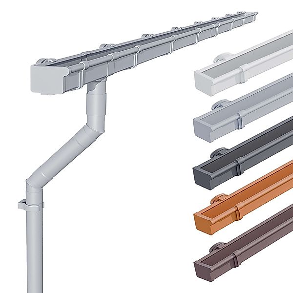 INEFA Dachrinne NW 83 Dachrinnen-Set PVC günstig online kaufen
