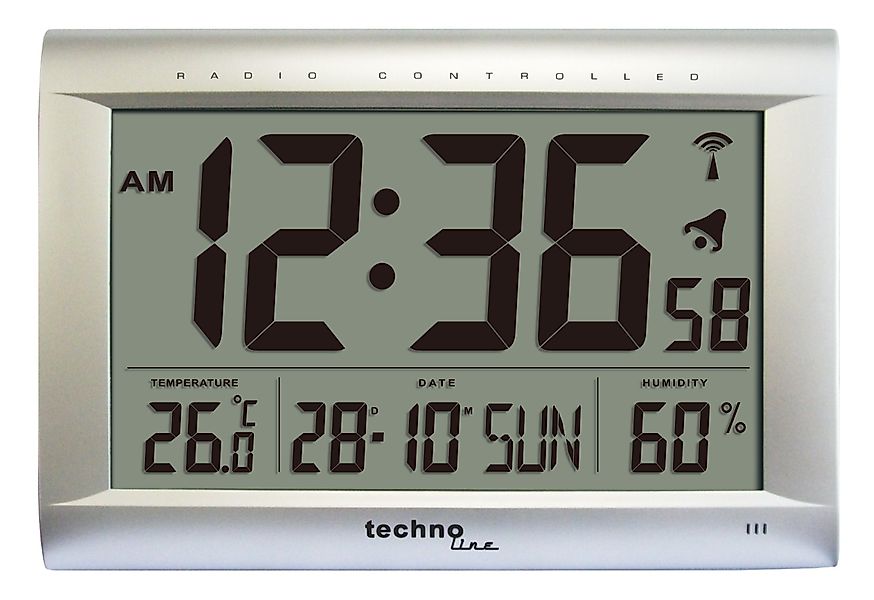 technoline Funkwanduhr WS 8009 (mit Jumbo-LCD günstig online kaufen