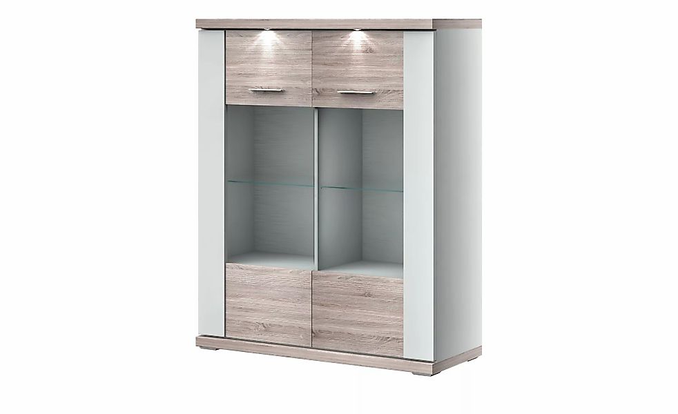 uno Highboard   Titan ¦ holzfarben ¦ Maße (cm): B: 106 H: 131 T: 42.0 Kommo günstig online kaufen