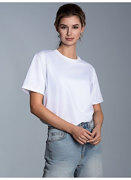 Trigema T-Shirt "TRIGEMA T Shirt aus Biobaumwolle" 1 günstig online kaufen