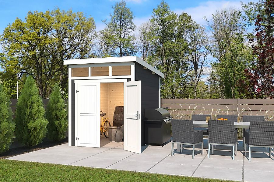 LASITA MAJA Gartenhaus "Kibo 2", Blochbohlenhaus 28mm, Fundamentmass 2000x2 günstig online kaufen
