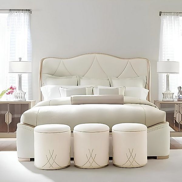 Xlmoebel Bett Traditionelles Doppelbett aus Holz im Stil eines Landhauses a günstig online kaufen