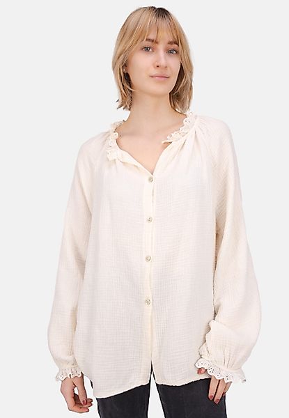 Seasons of April Hemdbluse EMMA MUSSELIN OVERSIZED Oversized Musselinbluse günstig online kaufen