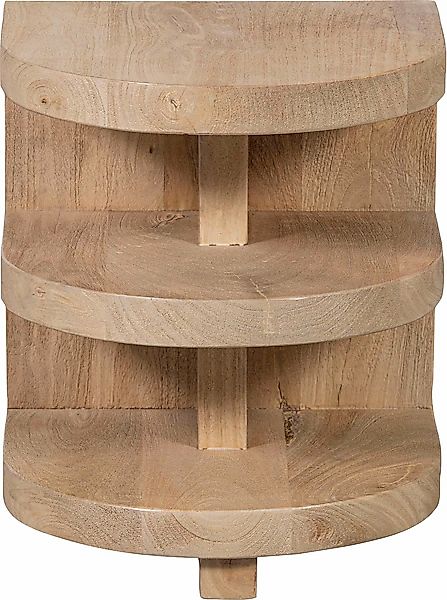 WOOOD Beistelltisch »Milan«, aus Mangoholz, H 42 cm x B 36 cm günstig online kaufen