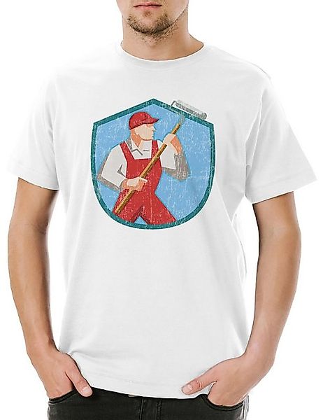 Urban Backwoods Print-Shirt Urban Backwoods Painter VIII Herren T-Shirt Wei günstig online kaufen