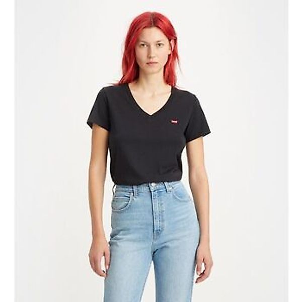 Levis  T-Shirts & Poloshirts 85341 0049 - PERFECT VNECK-BLACK günstig online kaufen