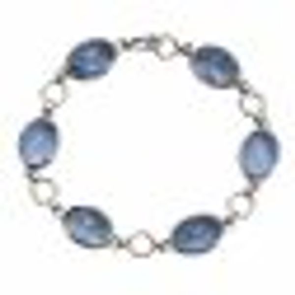Armband 925 Silber rhodiniert Quarz blau (beh.) günstig online kaufen
