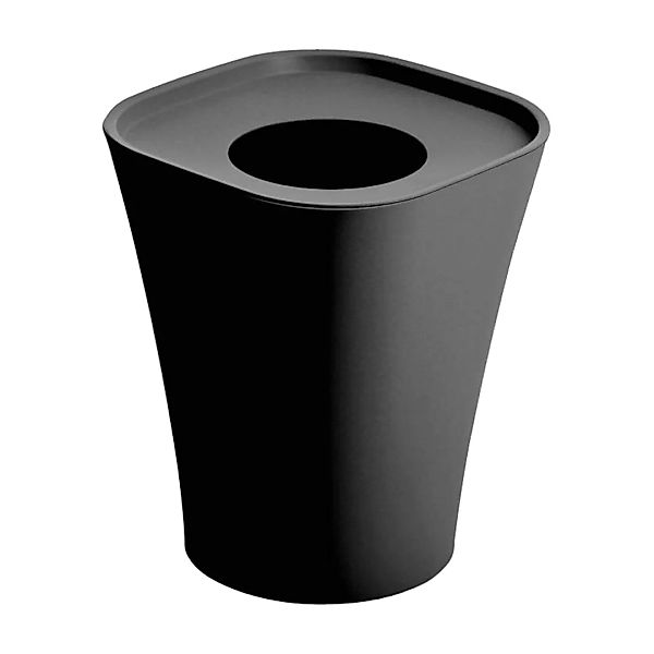 Magis - Trash Papierkorb Ø17cm - schwarz/H 28cm / Ø 17cm günstig online kaufen