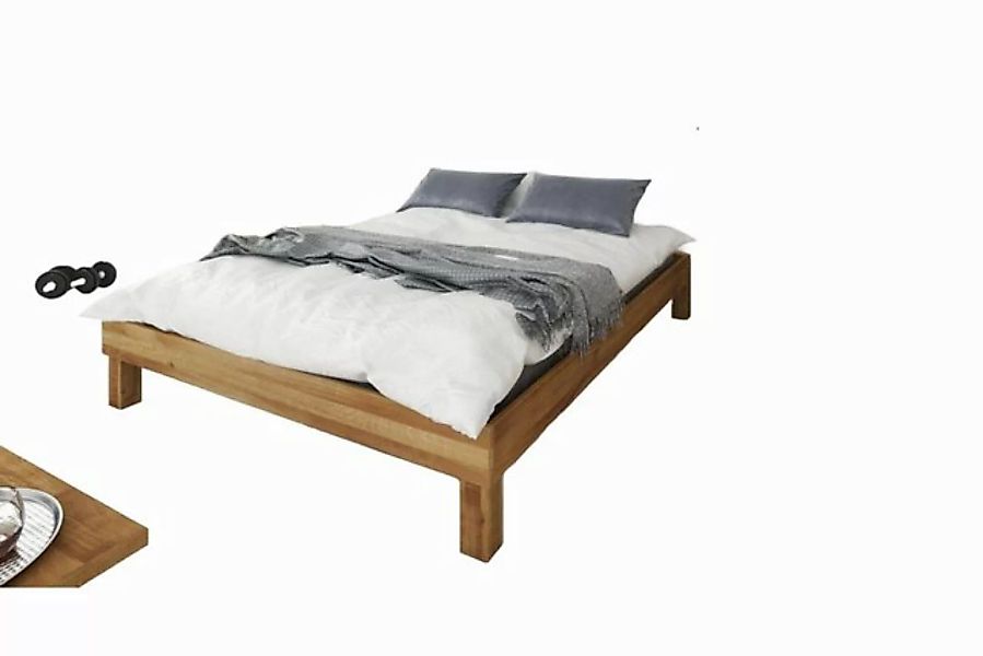 Natur24 Bett Bett Ringo 2 Sonderlänge 180x210 Wildeiche o. Kopfteil mit Hol günstig online kaufen