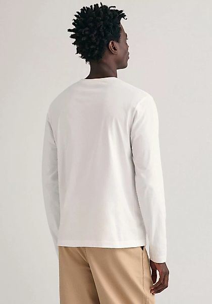 Gant Langarmshirt "REG SHIELD LS T-SHIRT", mit Logostickerei auf der Brust günstig online kaufen