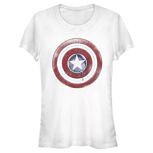 Marvel - The Falcon and the Winter Soldier - Logo Paint Shield - Frauen T-S günstig online kaufen