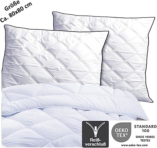 Brilliant Kopfkissen 2-er Set / antiallergisch/ gesteppt / Premium, Füllung günstig online kaufen