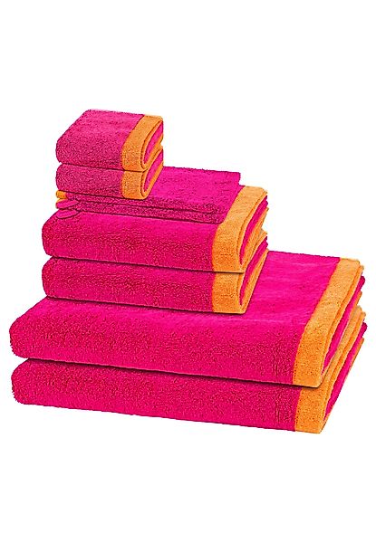 Cawö Handtuch Set Lifestyle Splash, Walkfrottee günstig online kaufen