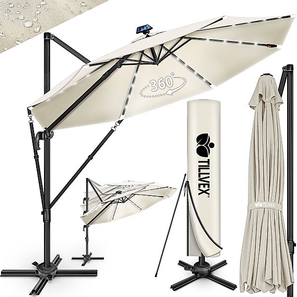 tillvex Sonnenschirm tillvex® Premium Alu Sonnenschirm günstig online kaufen