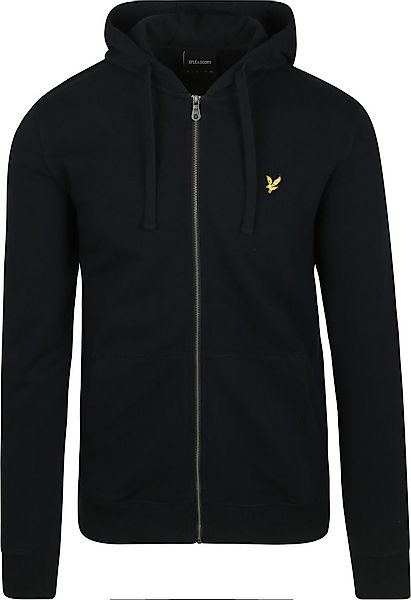 Lyle & Scott Cardigan Zip Hood Dark Navy - Größe L günstig online kaufen