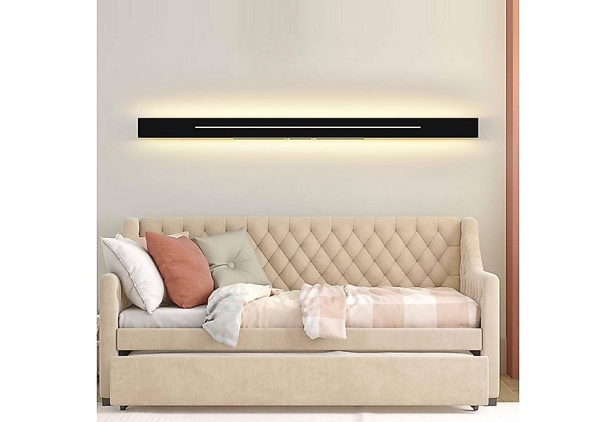Nettlife LED Wandleuchte LED Wandleuchte 100cm Schwarz warmweiß schlanke, L günstig online kaufen