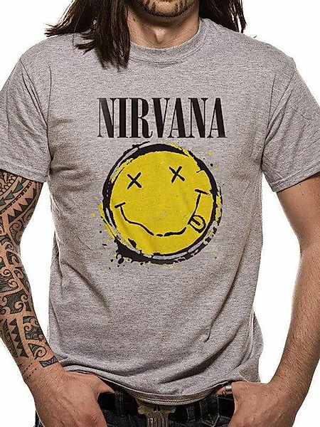 Nirvana Print-Shirt NIRVANA T-SHIRT Herren grau günstig online kaufen