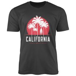 Neverless Print-Shirt Herren T-Shirt California Palmen günstig online kaufen