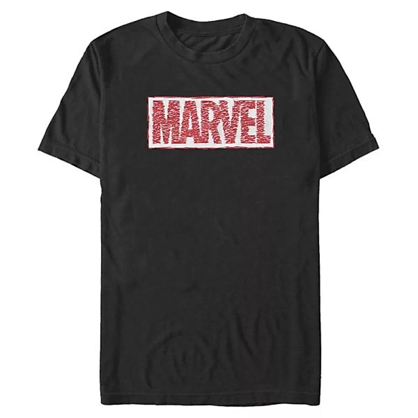 Marvel - Logo Scribble - Männer T-Shirt günstig online kaufen