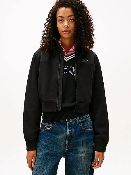 Tommy Jeans Sweatjacke "TJW FABRIC MIX FLEECE ZIP THRU", aus weicher Fleece günstig online kaufen
