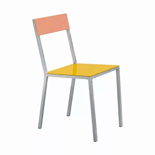 Stuhl Alu Chair metall rosa gelb - valerie objects - Gelb günstig online kaufen