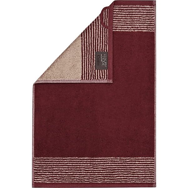 Cawö Handtücher Luxury Home Two-Tone 590 - Farbe: bordeaux - 23 - Gästetuch günstig online kaufen