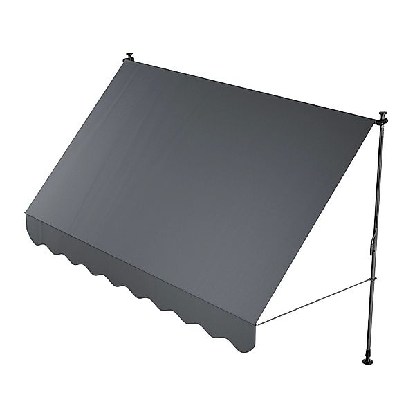 Juskys Klemmmarkise Kapstadt 300 x 120 cm Grau günstig online kaufen