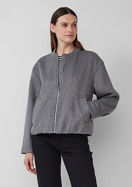 s.Oliver Funktionsjacke Outdoor-Jacke Wollmix-Blouson mit gerafftem günstig online kaufen