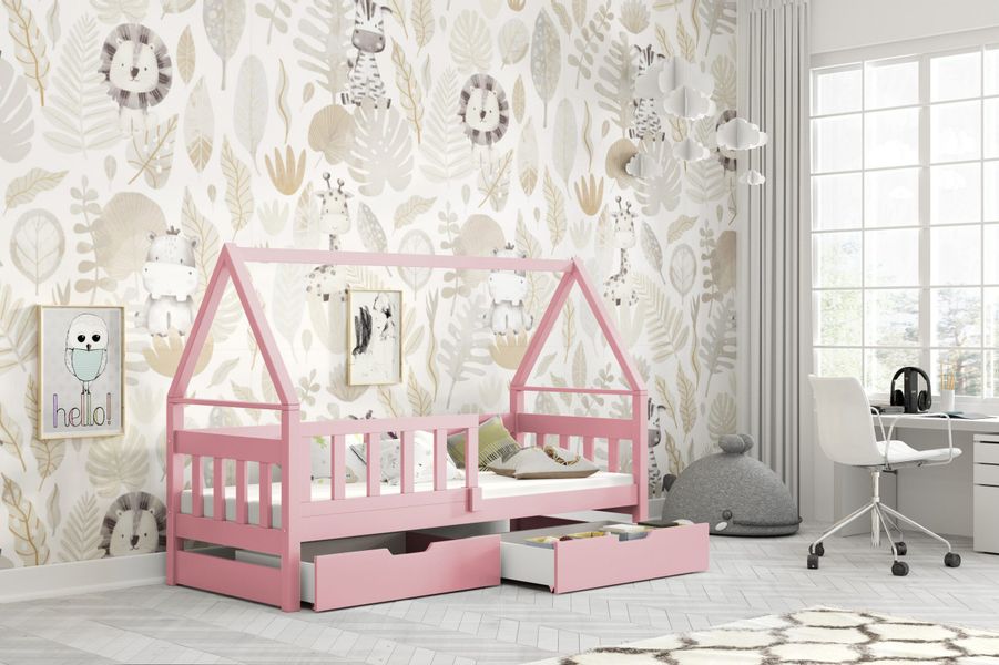 thematys Kinderbett mit Rausfallschutz und Ausziehbett günstig online kaufen