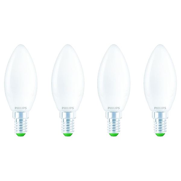 Philips LED Lampe E14 Kerze B35 Ultra Efficient 2,3W 485lm 2700K Viererpack günstig online kaufen