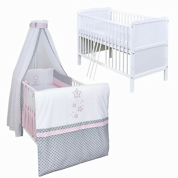 Baby-Delux Komplettbett Babybett Jack Komplettset, 10-tlg., Kinderbett 70x1 günstig online kaufen