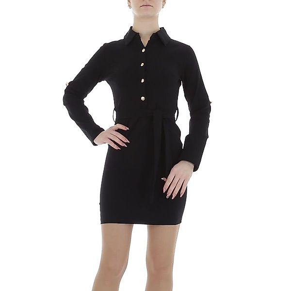 Ital-Design Minikleid Damen Freizeit Stretch Blusenkleid günstig online kaufen