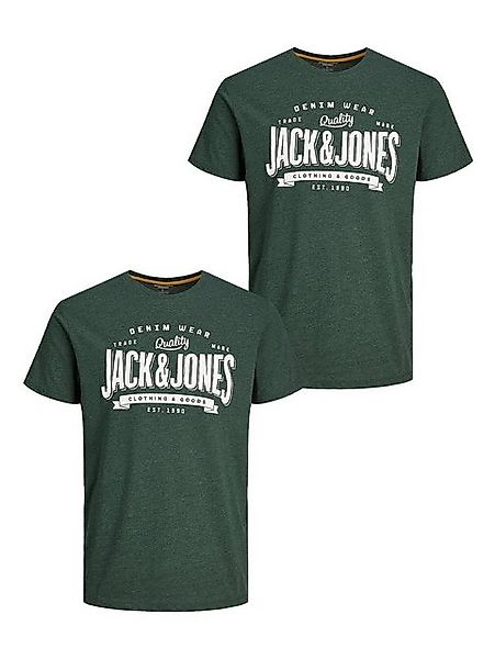 Jack & Jones T-Shirt (2-tlg) JJELOGO TEE SS O-NECK - 12238252 günstig online kaufen