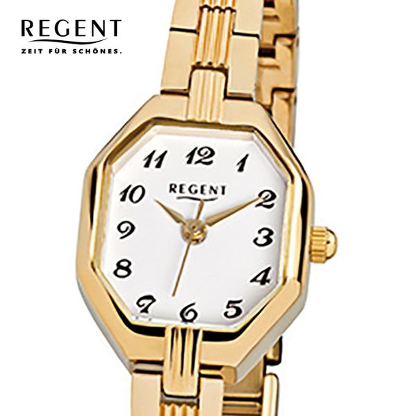 Regent Quarzuhr Regent Damen-Armbanduhr gold Analog günstig online kaufen