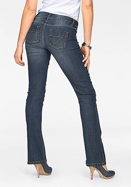 Arizona Bootcut-Jeans "mit Kontrastnähten", normale Leibhöhe, Bootcut, 5-Po günstig online kaufen