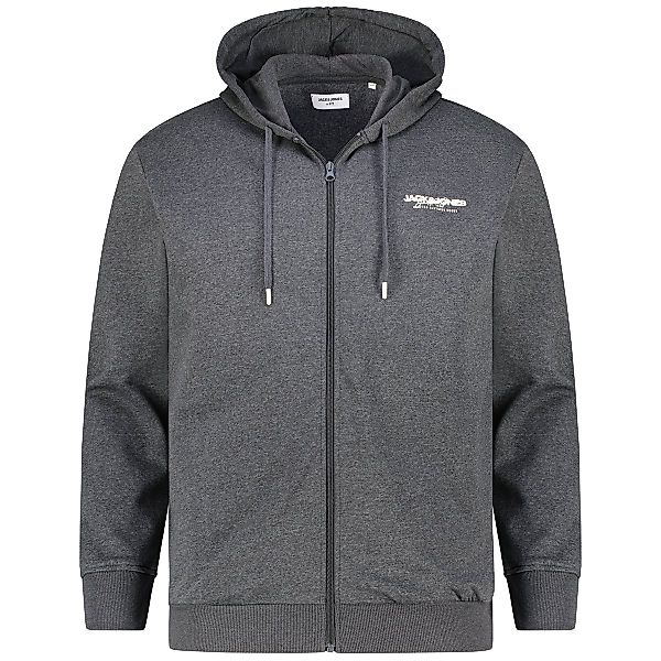 Jack&Jones Sweatjacke mit Print Farbe schwarz Größe: 3XL günstig online kaufen