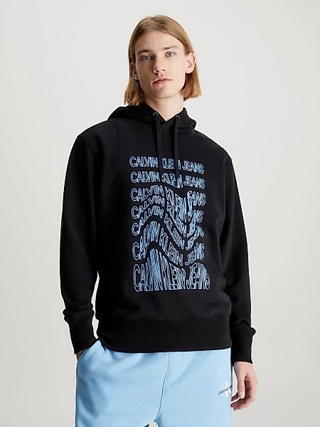 Calvin Klein Jeans Kapuzensweatshirt "INSTITUTIONAL WARP HOODIE", mit Logod günstig online kaufen