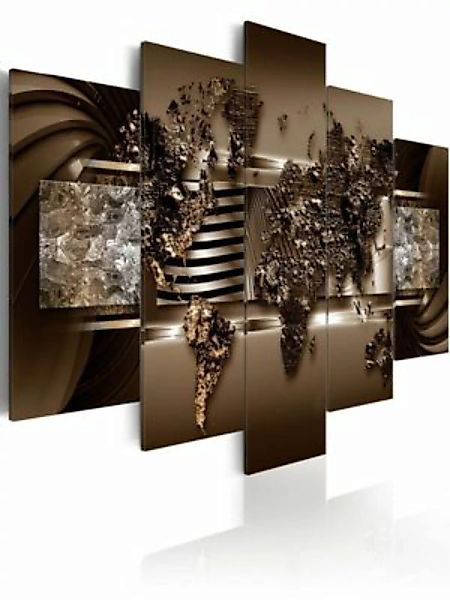 artgeist Wandbild Chocolate Map mehrfarbig Gr. 200 x 100 günstig online kaufen