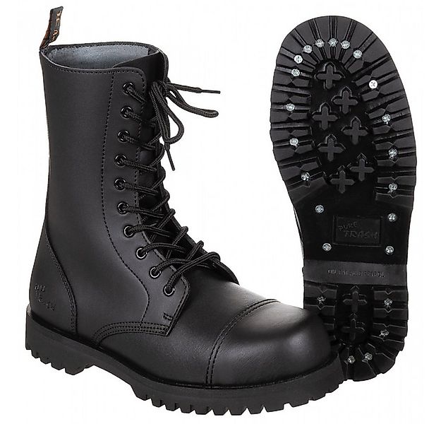 PureTrash Stiefel, 10-Loch Pure Trash, schwarz, Stahlkappe, Schrauben Stief günstig online kaufen