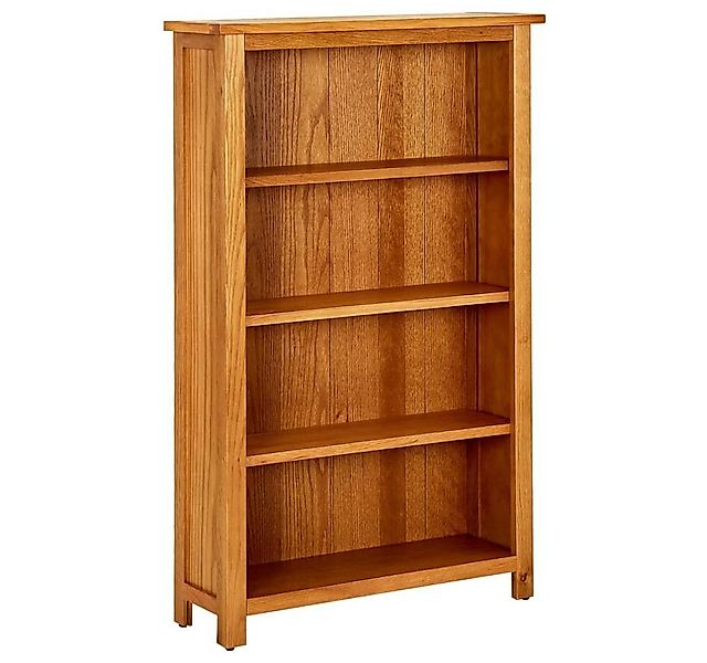 furnicato Bücherregal 4 Fächer 70x22x110 cm Massivholz Eiche, 1-tlg. günstig online kaufen