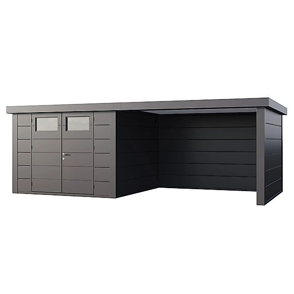 Gerätehaus Classico 3030 mit Lounge L Rechts 642 cm x 238 cm Anthrazit günstig online kaufen