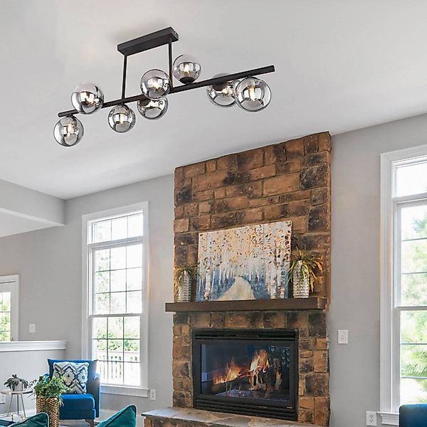 GLOBO LIGHTING LED Deckenleuchte RIHA, Leuchtmittel wechselbar, Warmweiß, D günstig online kaufen