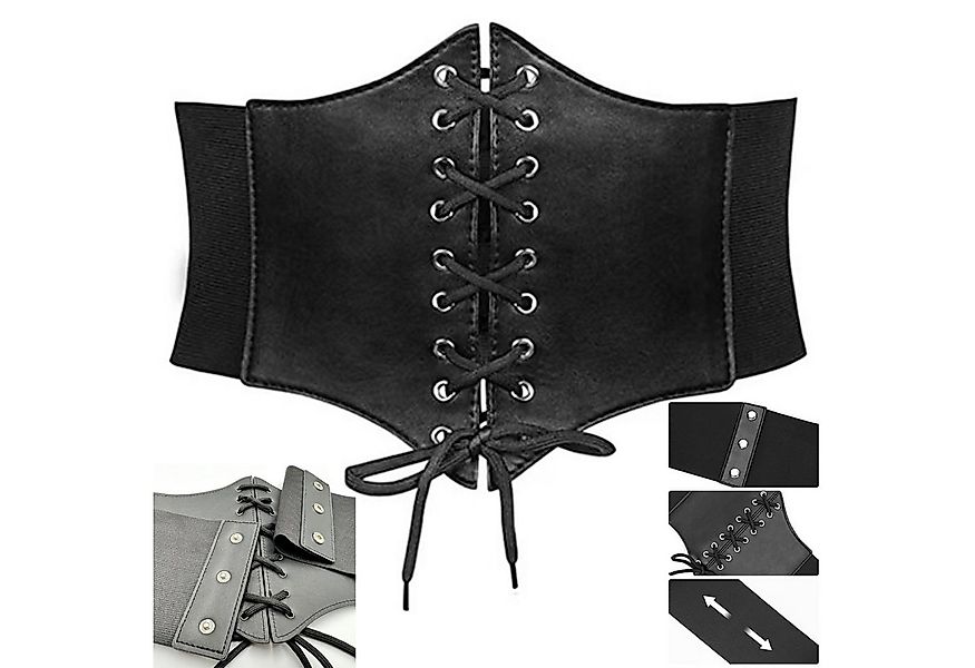 MODFU Taillengürtel Damen elastisch Bindegürtel Schnürgürtel breit Gürtel ( günstig online kaufen