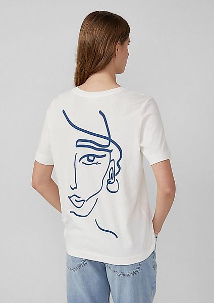 s.Oliver Kurzarmshirt T-Shirt T-Shirt im Relaxed Fit mit Front- und Rückenp günstig online kaufen
