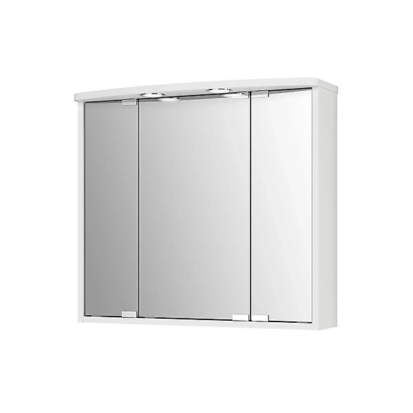 Jokey Spiegelschrank Lumo 67,4 cm x 60,3 cm Weiß Hochglanz günstig online kaufen