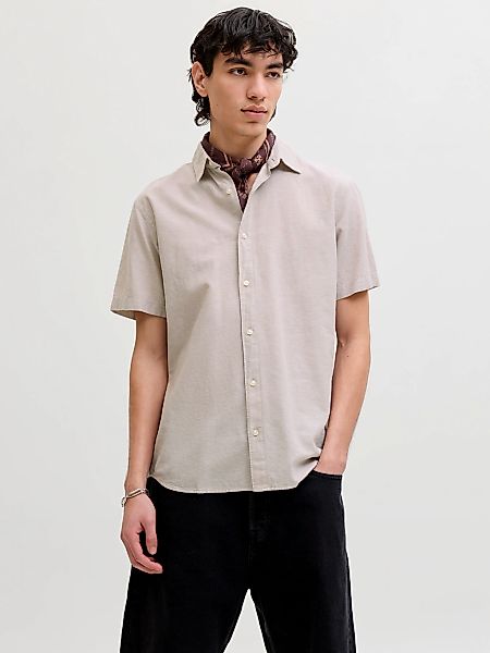 Jack & Jones Kurzarmhemd "JJEBREEZE LINEN BLEND SHIRT S/S SN" mit Leinen günstig online kaufen