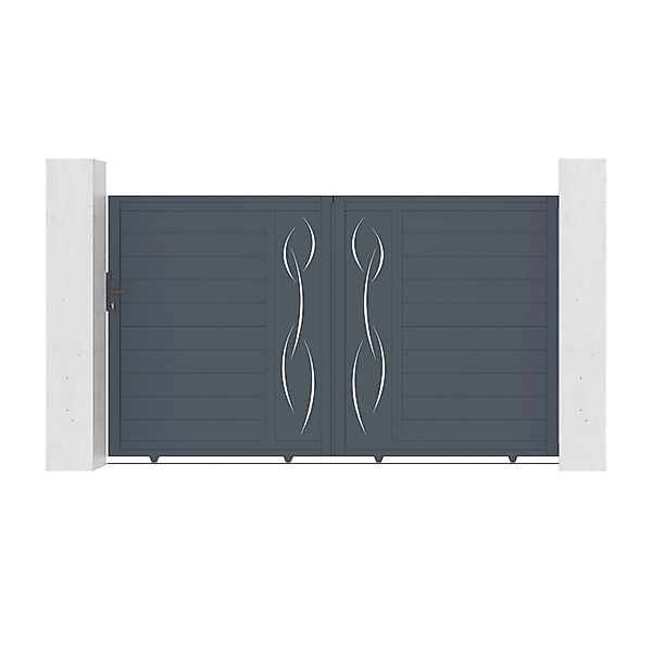 Casanoov Schiebetor 3M Life H 180Cm & Gartentür 1M Life H 180Cm Aluminium G günstig online kaufen