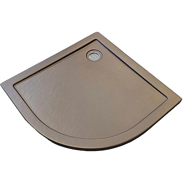 Sanotechnik Duschwanne Viertelkreis 90 cm x 90 cm Grau günstig online kaufen